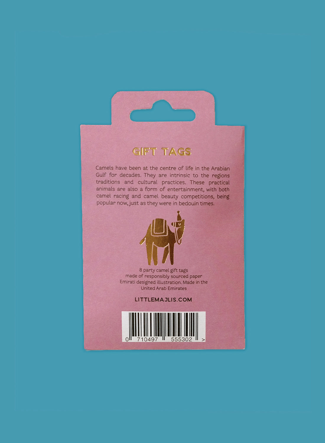 Gift tag set of 8, Party Camels
